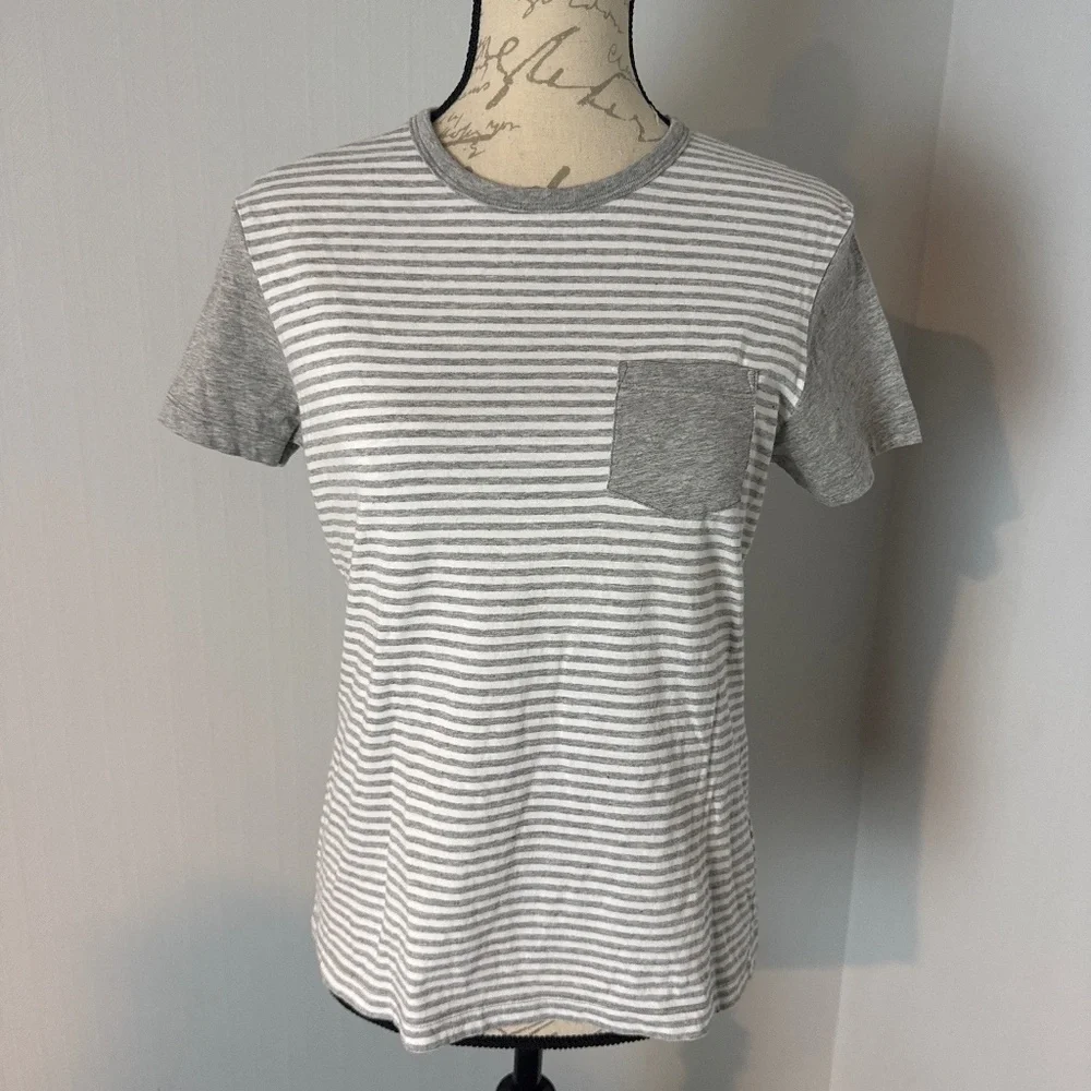 J. Crew 100% Cotton T-shirt Stripes size Small